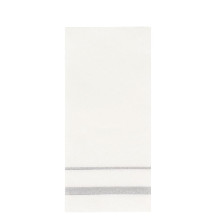 Ecoquality White And Silver Cloth Like Disposable Bathroom Hand Towels